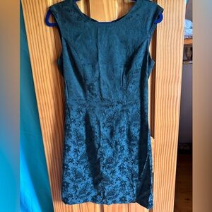 {FOREVER 21} Emerald Green Brocade Dress